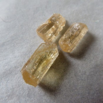 Imperial topaz, krystalky, set č.8