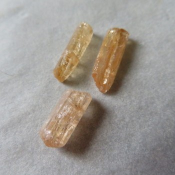 Imperial topaz, krystalky, set č.10