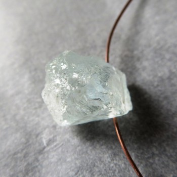 Surový Akvamarín Pakistán, vrtaný PA 6