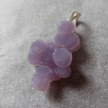 Třpytivý Grape Chalcedon přívěsek č. M04