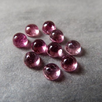 Rich Rubelite, mini cabochon 3 mm