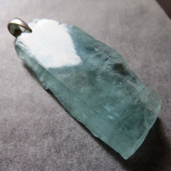 Aquamarine crystal - maxi pendant no. A2