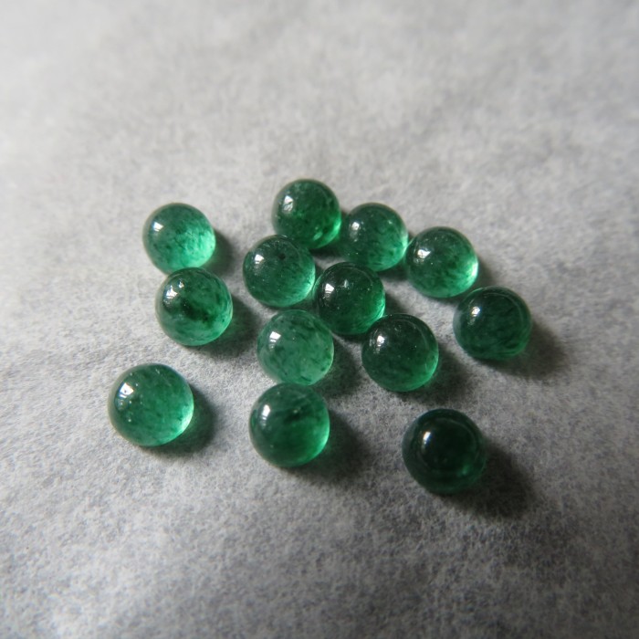 Smaragdový Avanturín, kulatý 4mm ;1ks 