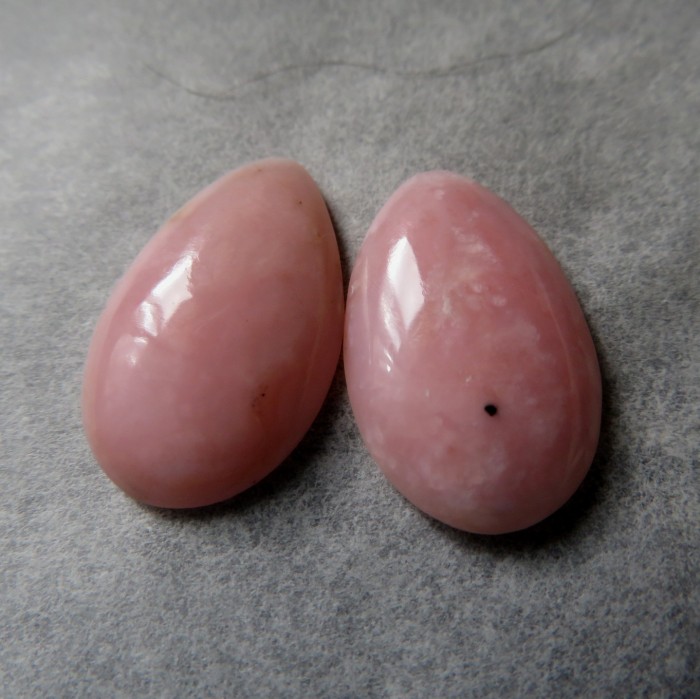 Růžový opál, náušnicový pár č.013
