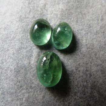 Emerald Zambia, set of cabochons 09