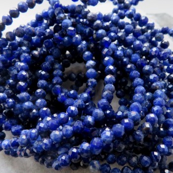 AA + Sodalite faceted, balls 4mm (10 pcs)