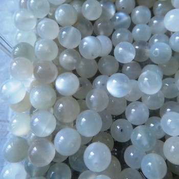 Pearl Moonstone, bead 6mm (5pcs)