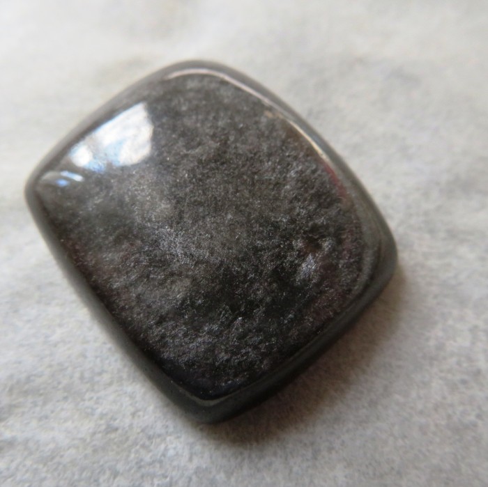Stříbrný obsidián, Mexico, kabošon č.1