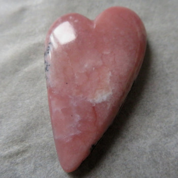 Růžový opál Peru, srdce č.1