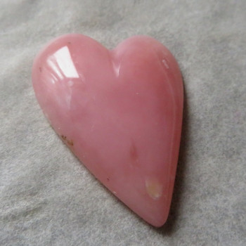 Růžový opál Peru, srdce č.5