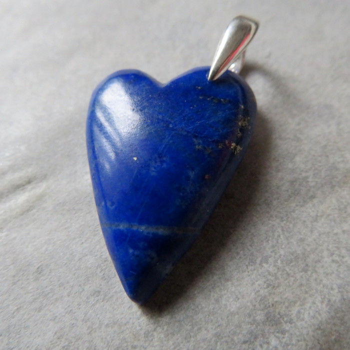Lapis lazuli Extra color, heart pendant no.2