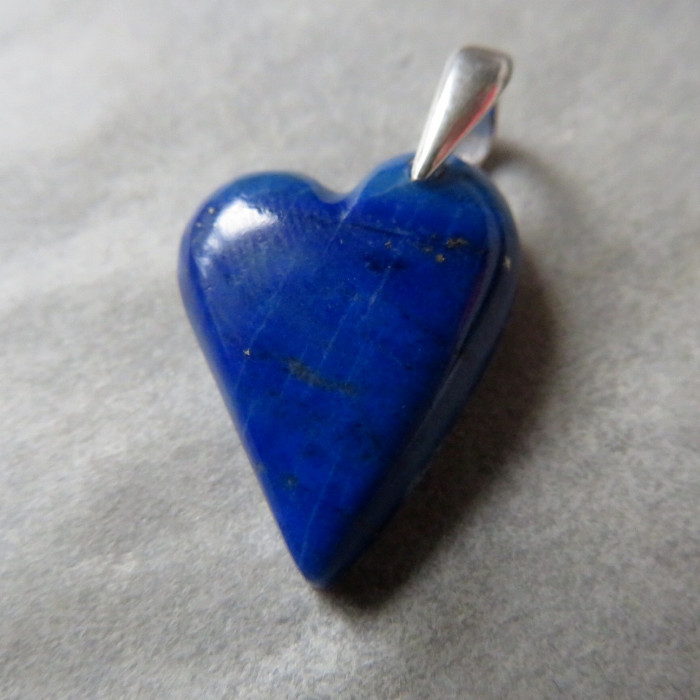Lapis lazuli Extra color, heart pendant no.3