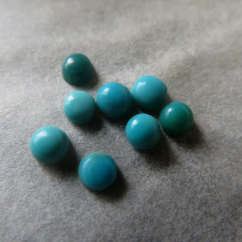 True turquoise, Arizona USA, 3.5mm, 1pc