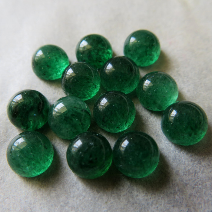 Emerald aventurine, round 6mm;
