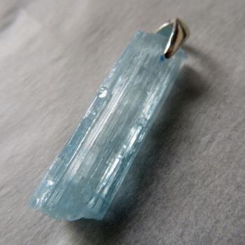 Deep aquamarine Russia, crystal pendant No. B3