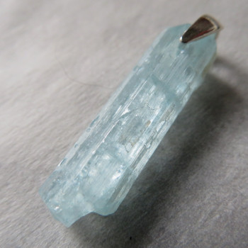 Deep aquamarine Russia, crystal pendant No. B4