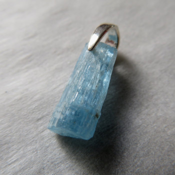 Deep Aquamarine Russia, crystal pendant No. B5