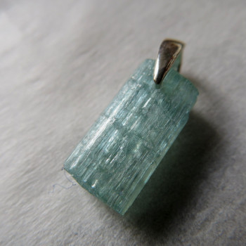 Deep aquamarine Russia, crystal pendant No. B6