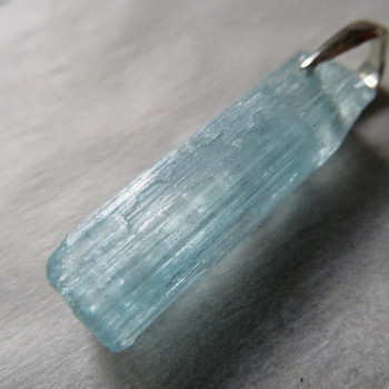 Deep aquamarine Russia, crystal pendant No. B8