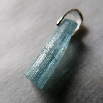 Deep aquamarine Russia, crystal pendant No. B9
