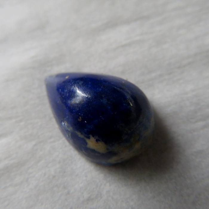 Dark lapis lazuli, cabochon no. 23