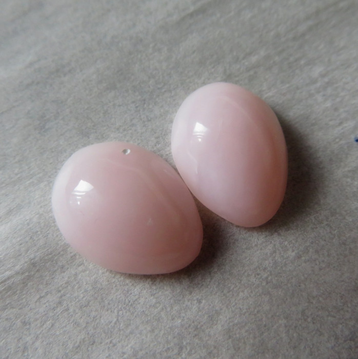 Pink opal Peru, pair no.R5