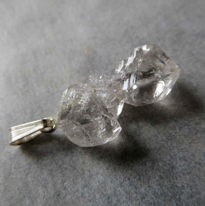 Pakistani Herkimer crystal, pendant no.03