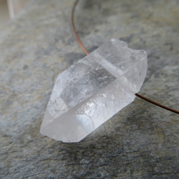 Pure crystal, - drilled crystal No. 04