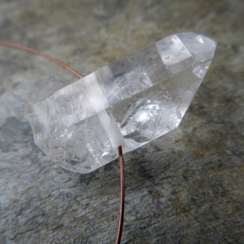 Pure crystal, - drilled crystal No. 06