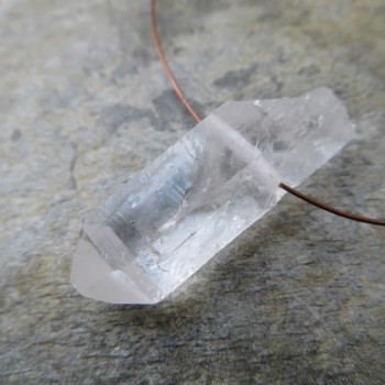 Pure crystal, - drilled crystal No. 010