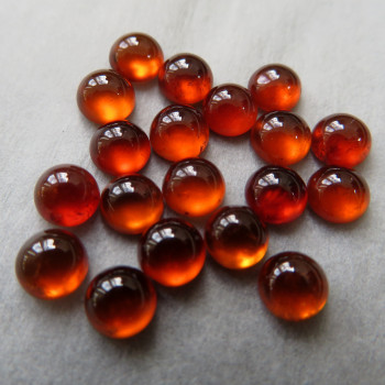 Red-orange garnet hessonite extra, 5mm; 1 piece