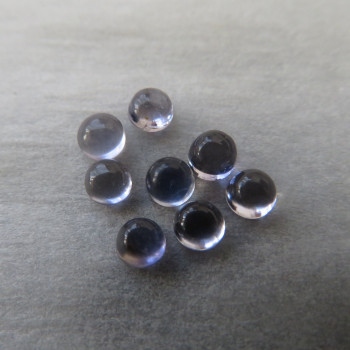 Cordierite (Iolite) mini cabochon 3 mm, 1pc