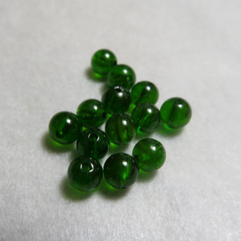 AA Chromodiopside bead 5mm, (1 pc)