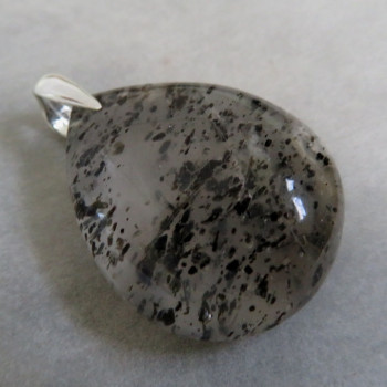 Crystal with biotite inclusions, pendant no. 2