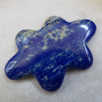 Lapis lazuli-spotted cabochon #17