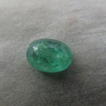 Zambia emerald, cabochon no. S15