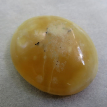 Yellow opal of Tanzania, cabochon no.1