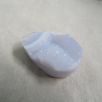 Modrý chalcedon, natur kabošon   č.2