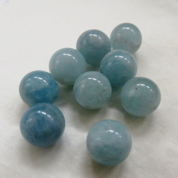 Akvamarín - korálek 10mm (1 Ks)
