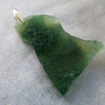 Tanzania green chalcedony, pendant no.4