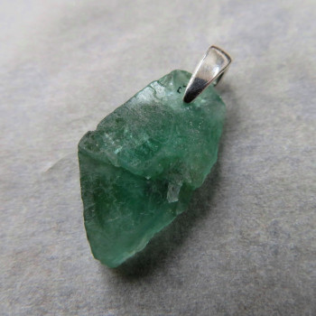 Raw emerald, Zambia pendant No. Z1