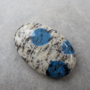 K2 azurite in granite, cabochon 12