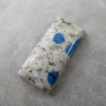 K2 azurite in granite, cabochon 19