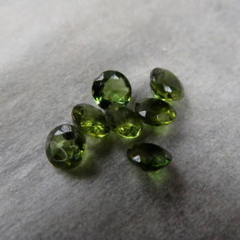 Verdelite, green faceted, lighter 3 mm