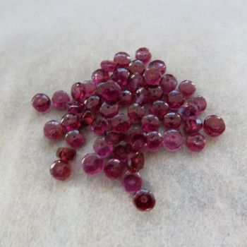 Violet almandine, rondelki 3.5x2mm (1 pc)