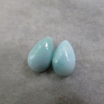 Larimar (7x5mm) pár č.26