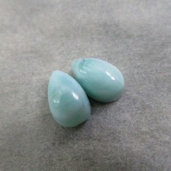 Larimar (7x5mm) pár č.29