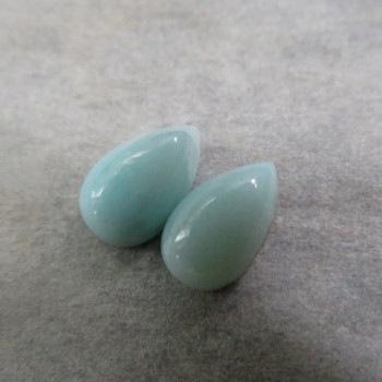 Larimar (7x5mm) pár č.30