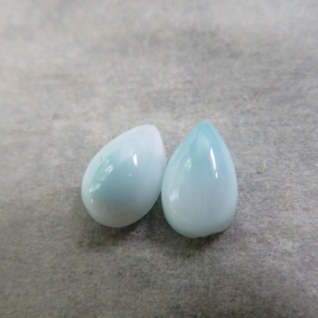 Larimar (7x5mm) pár č.32