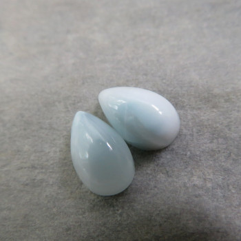 Larimar (7x5mm) pár č.36